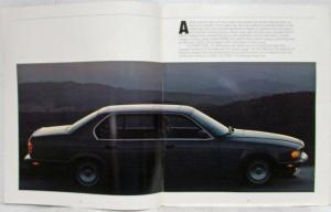 1987 BMW 750iL Oversized Sales Brochure