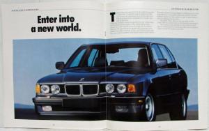 1987 BMW 750iL Oversized Sales Brochure