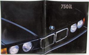 1987 BMW 750iL Oversized Sales Brochure