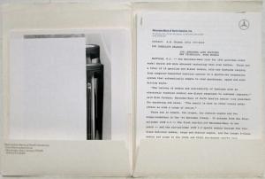 1991-1992 Mercedes-Benz Media Information Press Kit