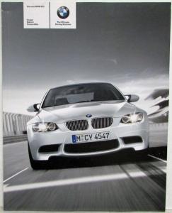 2008 BMW M3 Coupe Saloon and Convertible Prestige Sales Brochure