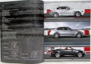 2008 BMW M3 Coupe Saloon and Convertible Prestige Sales Brochure