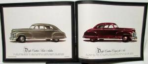 1942 Original Dodge Color Sales Brochure Coupe Brougham Sedan