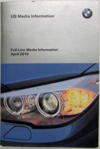 2010 BMW US Media Information Full Line Small Press Kit