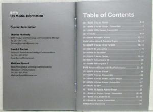 2010 BMW US Media Information Full Line Small Press Kit