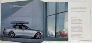 2003 BMW 5 Series Accessories Sales Brochure