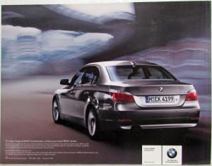 2003 BMW 5 Series Accessories Sales Brochure