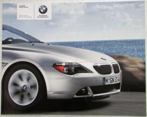 2005 BMW 6 Series Coupe and Convertible Prestige Sales Brochure - 645Ci