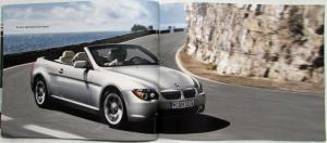 2005 BMW 6 Series Coupe and Convertible Prestige Sales Brochure - 645Ci