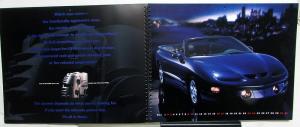 1998 Pontiac Firebird Formula Trans Am TA Dealer Sales Brochure Calendar Large
