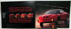 1998 Pontiac Firebird Formula Trans Am TA Dealer Sales Brochure Calendar Large