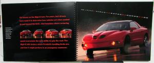 1998 Pontiac Firebird Formula Trans Am TA Dealer Sales Brochure Calendar Large