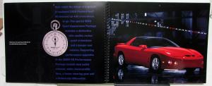 1998 Pontiac Firebird Formula Trans Am TA Dealer Sales Brochure Calendar Large