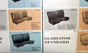 1966 Jeep Color & Trim Selections Folder Wagoneer Gladiator Universal Panel Orig