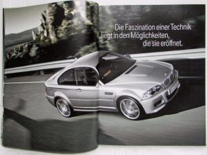 2006 BMW M3 Coupe and Cabrio Sales Brochure - German Text