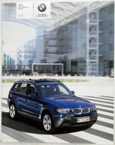 2005 BMW X3 SAV Prestige Sales Brochure - 2.5i 3.0i