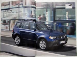 2005 BMW X3 SAV Prestige Sales Brochure - 2.5i 3.0i