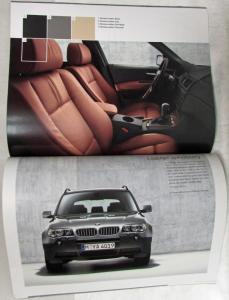 2005 BMW X3 SAV Prestige Sales Brochure - 2.5i 3.0i