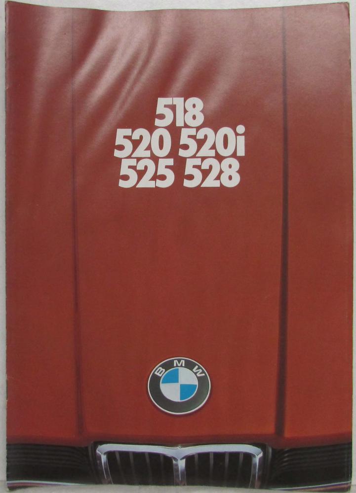 1976 BMW 518 520 520i 525 528 Sales Brochure