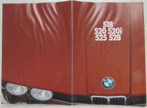 1976 BMW 518 520 520i 525 528 Sales Brochure