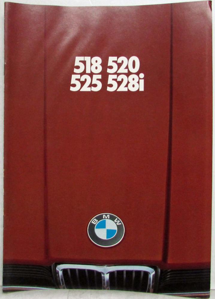 1977 BMW 518 520 525 528i Sales Folder - Dutch Text
