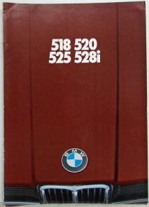1978 BMW 518 520 525 528i Sales Folder - French Text