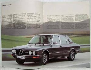 1978 BMW 518 520 525 528i Sales Folder - French Text