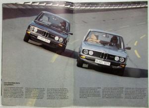 1978 BMW 518 520 525 528i Sales Folder - French Text
