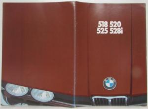 1978 BMW 518 520 525 528i Sales Folder - French Text