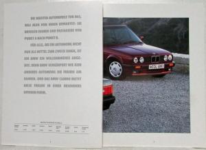 1993 BMW 3 Series Cabrios Sales Brochure - German Text