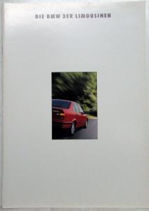 1993 BMW 3 Series Sedans Sales Brochure - German Text