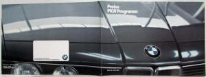 1984 BMW Car Pricing Program Brochure - German Text