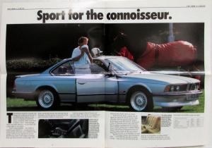 1987 BMW Car Range Oversized Sales Brochure - Sheer Driving Pleasure