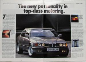 1987 BMW Car Range Oversized Sales Brochure - Sheer Driving Pleasure