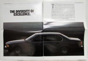 1988 BMW Car Range Oversized Sales Brochure - Sheer Driving Pleasure