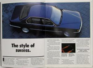 1989 BMW 730i 735i 735iL Sales Brochure - Right-Hand Drive