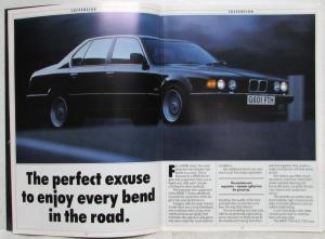 1989 BMW 730i 735i 735iL Sales Brochure - Right-Hand Drive