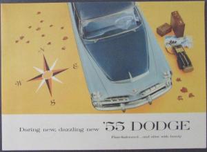 1955 Original Dodge Sales Brochure Custom Royal V8 Royal V8 Coronet V8 & Six