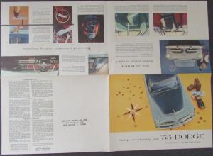 1955 Original Dodge Sales Brochure Custom Royal V8 Royal V8 Coronet V8 & Six