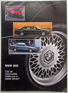 1993 BMW Can a Car Make You a Better Driver Sales Brochure/Poster 3 5 7 8 Series