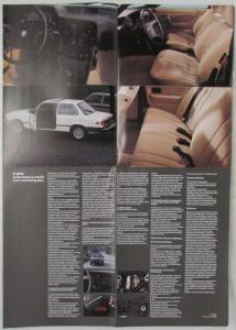 1982 BMW 320i Sales Brochure/Poster