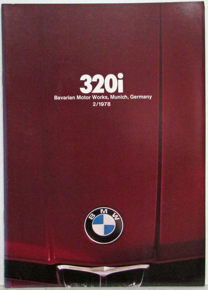 1978 BMW 320i Sales Brochure