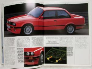 1988 BMW 316i 318i 320i 325i 325iX Sales Brochure - German Text