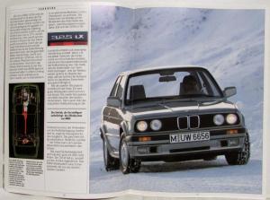1988 BMW 316i 318i 320i 325i 325iX Sales Brochure - German Text