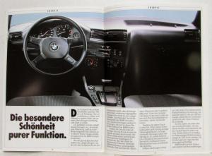 1988 BMW 316i 318i 320i 325i 325iX Sales Brochure - German Text