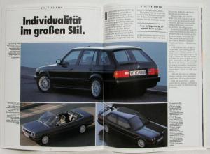 1988 BMW 316i 318i 320i 325i 325iX Sales Brochure - German Text