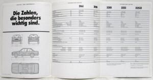 1988 BMW 316i 318i 320i 325i 325iX Sales Brochure - German Text