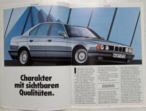 1988 BMW 524td Sales Brochure