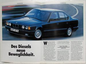 1988 BMW 524td Sales Brochure