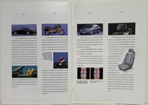 1990 BMW Retrospective Brochure - French Text